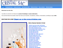 Tablet Screenshot of cristalsac.fr